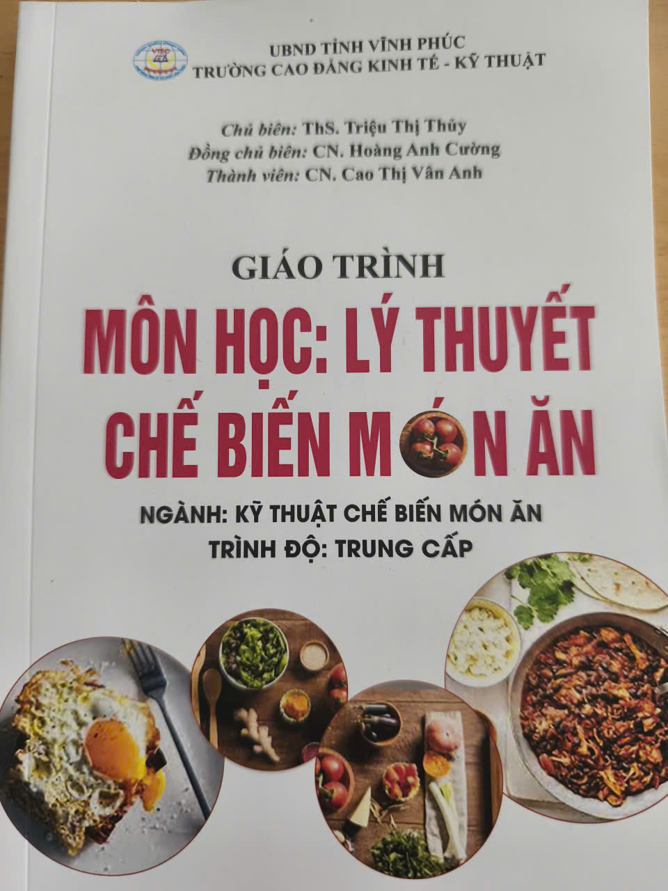 Giáo trình Lý thuyết chế biến món ăn