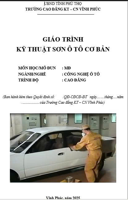 GT Kỹ thuật sơn Ô tô cơ bản